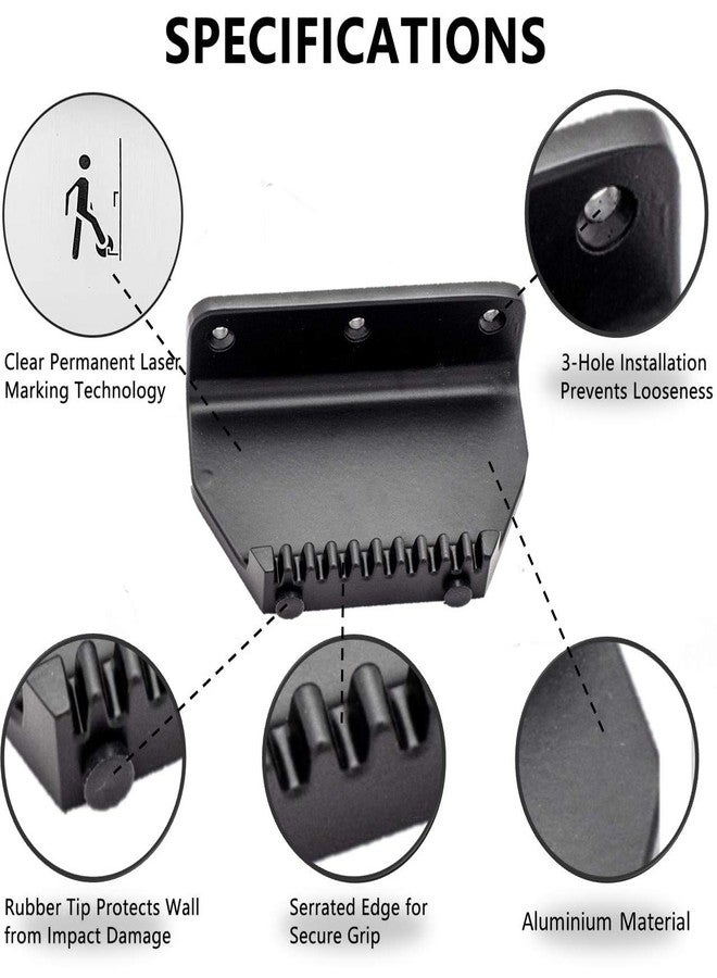 Atom Foot Operated Door Opener, Black, Pack of 1 | Aluminium Door Pedal for Contactless Handsfree Safety Access | Step and Pull Strong Opener - Image 2